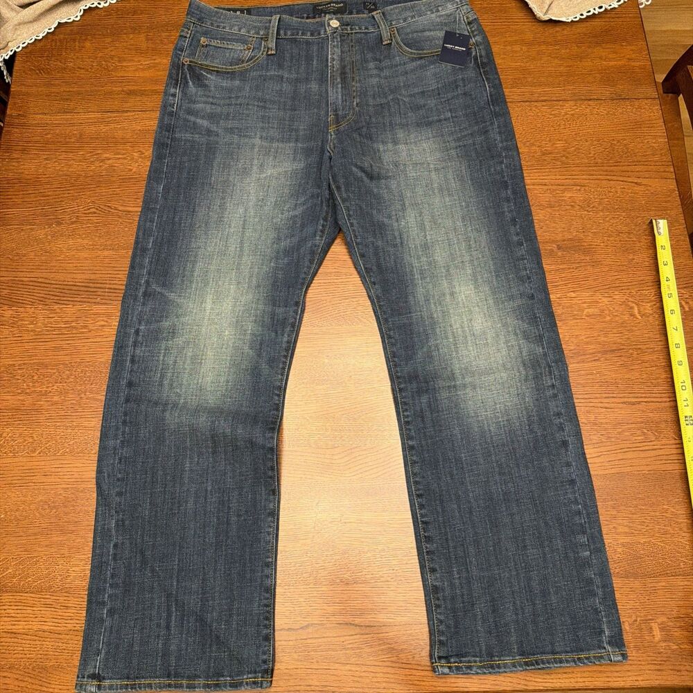 Lucky Brand Jeans 181 Relaxed Straight Black Stretch Men’s Size 36/30 NWT NEW